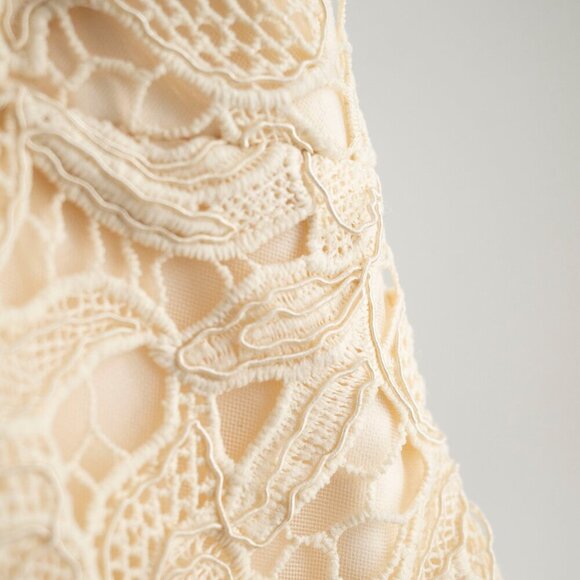 Dress the Population  Avianna Rose Lace Dress | Cream | XS | NWT - Picture 15 of 15